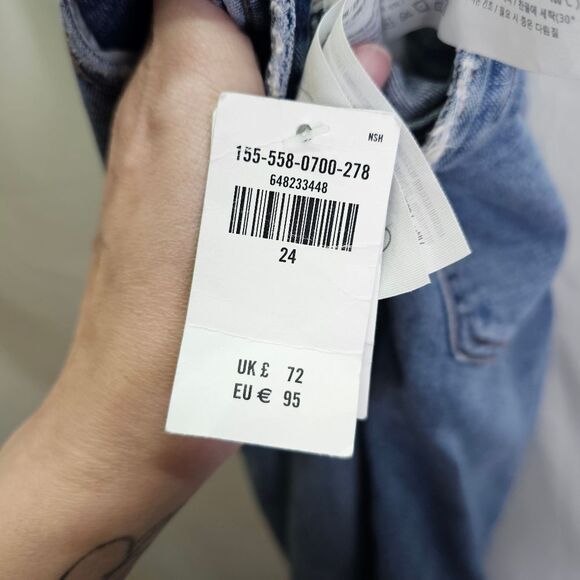 Abercrombie & Fitch The Skinny High Rise Curve Love Jeans Size 24/00 - Picture 12 of 14